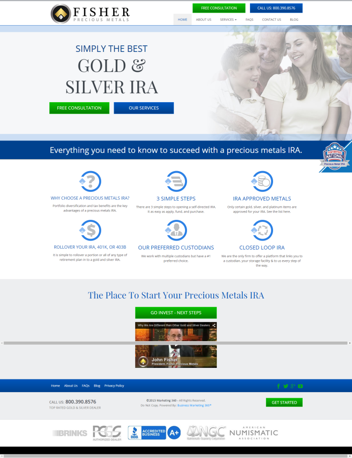 Best Precious Metals IRA and 401k- Low Fee Gold IRA