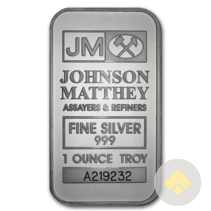 1 oz Johnson Matthey Silver Bar