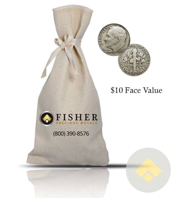 90 Percent Silver Dimes $10 FV