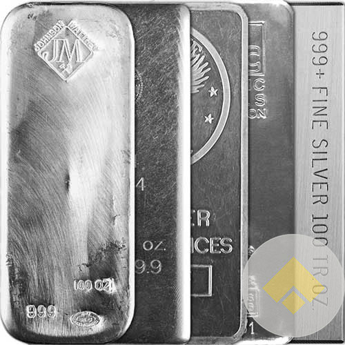 100 oz. Silver Bars, Buy Silver Bars