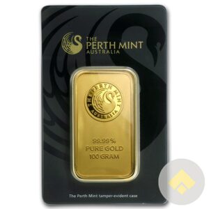 100 gram Perth Mint Gold Bar