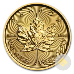 2017 One Tenth Oz Canadian Gold Maple Leaf
