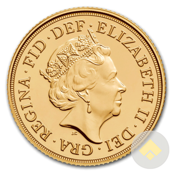 2017 Great British Gold Sovereign Reverse