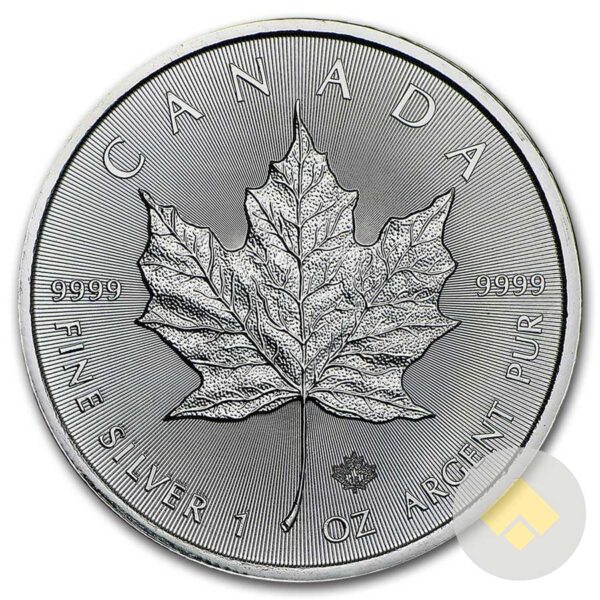 1 oz Canadian Silver Maple Leaf Coin Reverse