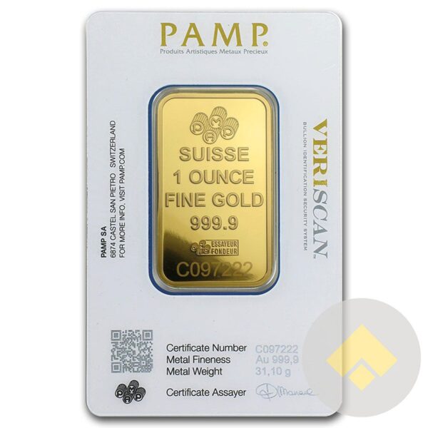 Pamp Suisse Fortuna Gold Bar Reverse