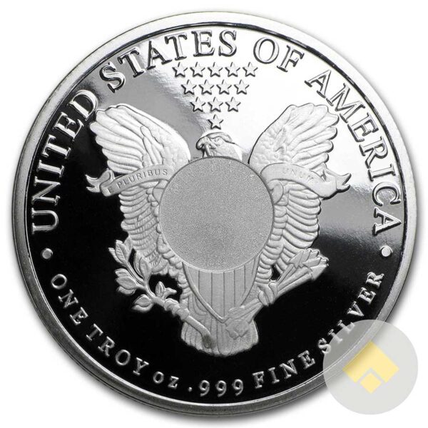 1 oz Walking Liberty Silver Round - MintMark SI™ Reverse