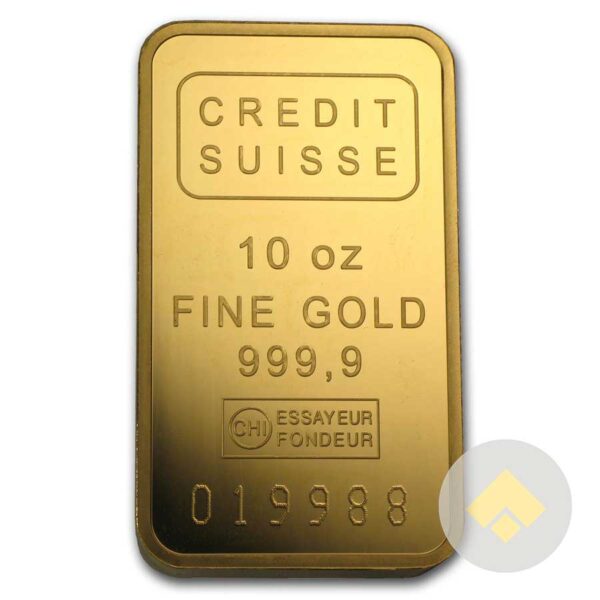 ﻿10 Oz Credit Suisse Gold Bar