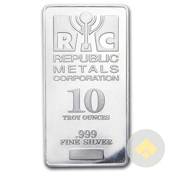 Republic Metals Corp. 10 oz Silver Bar