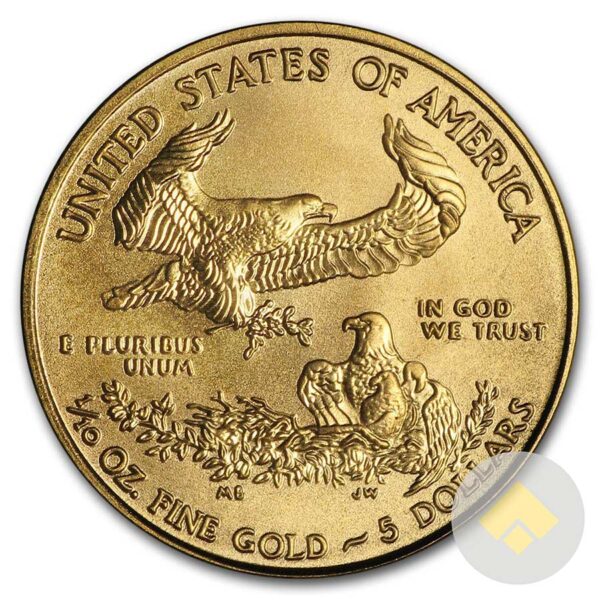 One Tenth Oz Gold Eagle Reverse