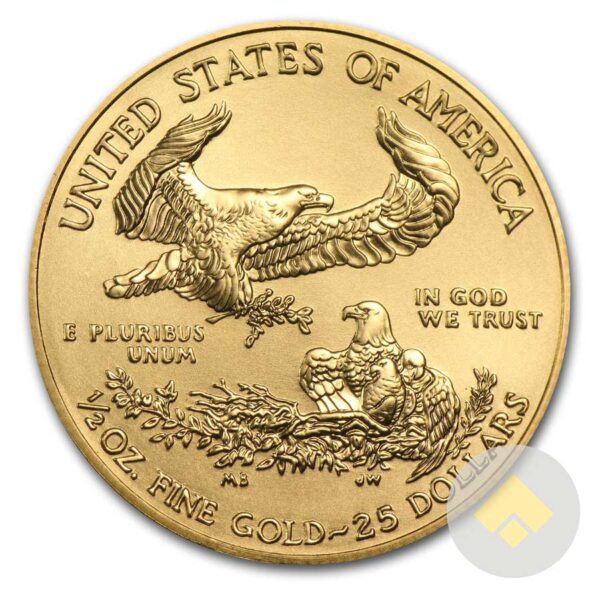 Half Oz Gold Eagle Coin Reverse