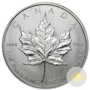 1 oz Palladium Maple Leaf Coin