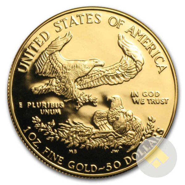 Proof 1 oz Gold Eagle Coins Reverse