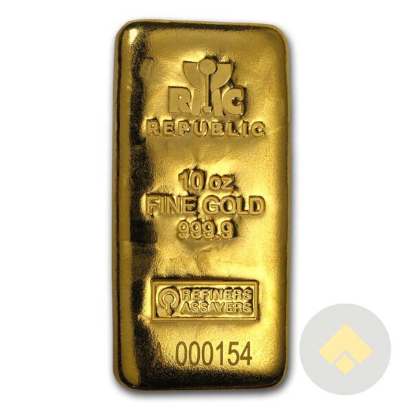 Republic Metals Corp. 10 oz Gold Bar