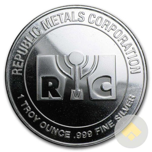 1 oz Republic Metals Silver Round