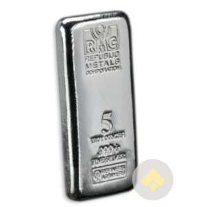 5 oz Republic Metals Corp. Cast Silver Bar