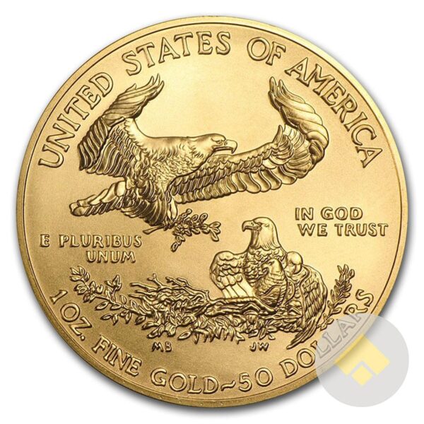 2018 1 oz Gold American Eagle Coin Reverse