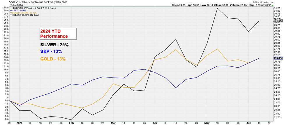 Gold, Silver, or S&P 2024